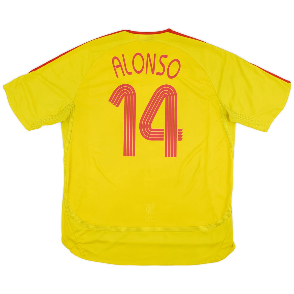 2006-07 Liverpool Away Shirt Alonso #14 - 5/10 - (XL)