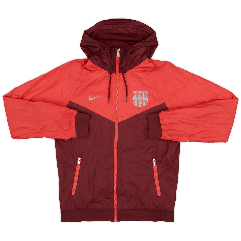 2018-19 Barcelona Nike Hooded Rain Jacket - 7/10 - (S)