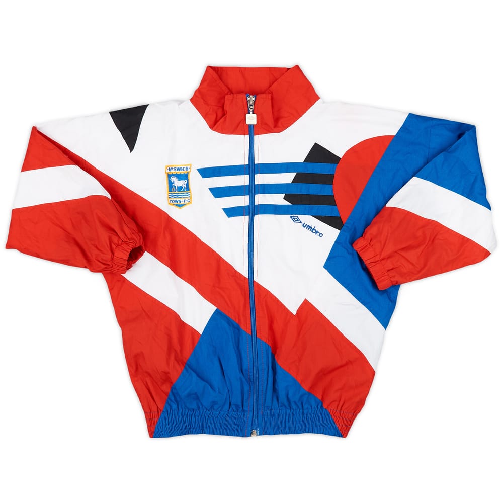 1992-93 Ipswich Umbro Track Jacket - 8/10 - (S.Boys)