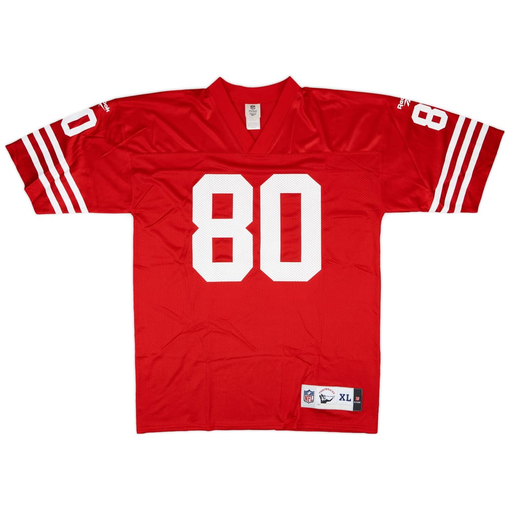 1990 San Francisco 49ers Rice #80 Reebok Throwback Home Jersey - 9/10 - (XL)