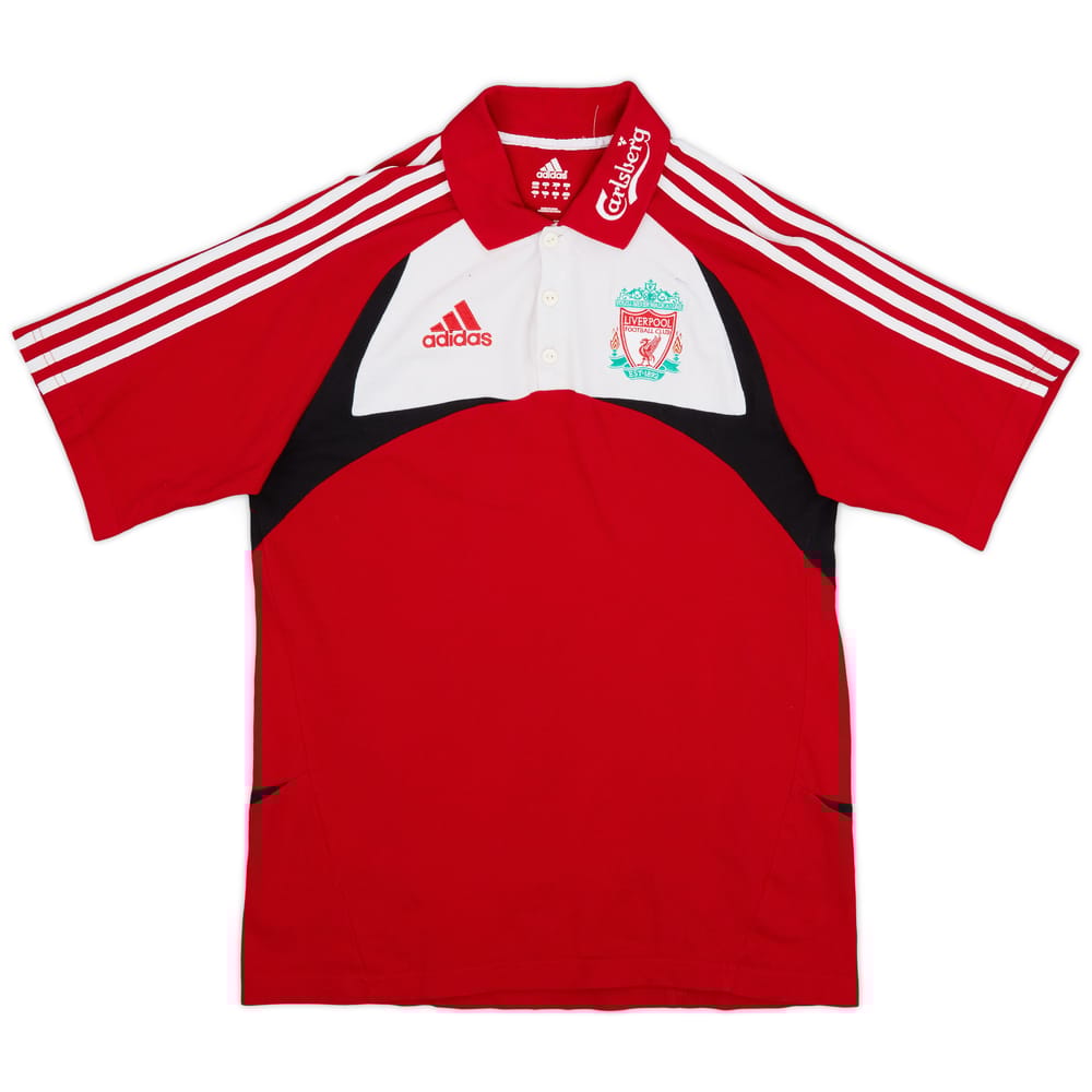 2007-08 Liverpool adidas Polo Shirt - 7/10 - (S)
