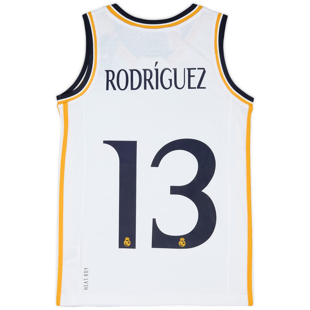2023-24 Real Madrid Basketball Home Jersey Rodriguez #13 (L.Kids)