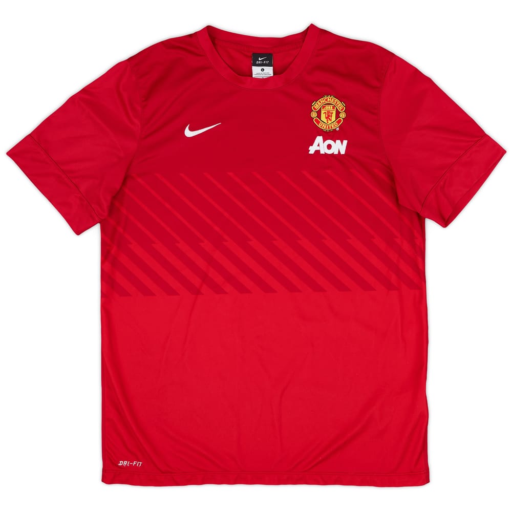 2013-14 Manchester United Nike Training Shirt - 8/10 - (L)