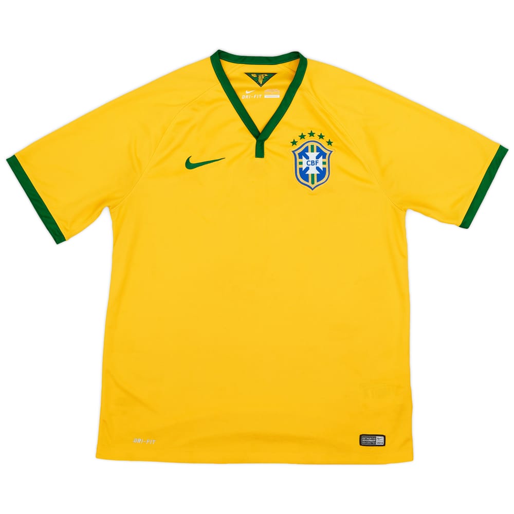 2014-15 Brazil Home Shirt - 8/10 - (L)