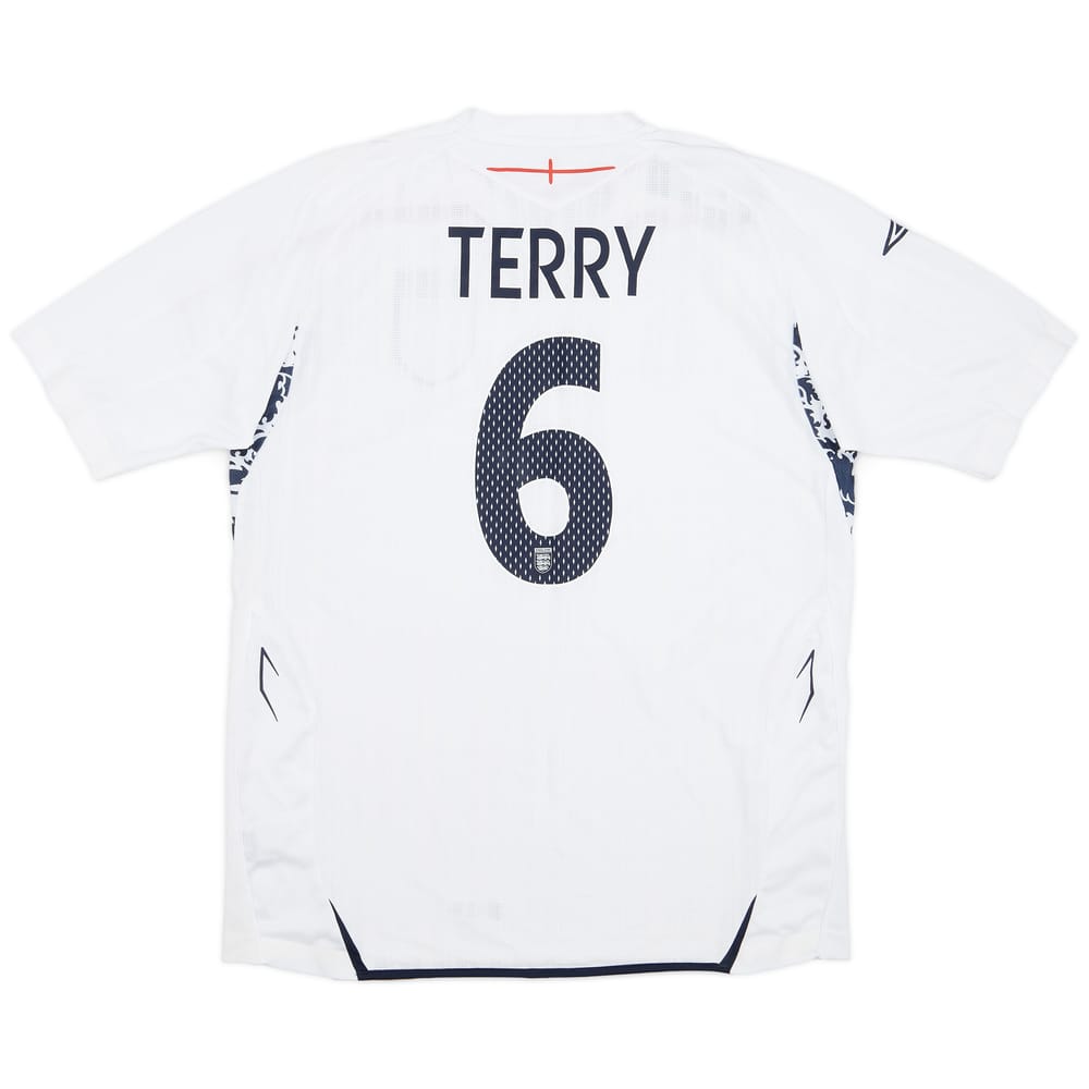 2007-09 England Home Shirt Terry #6 (L)