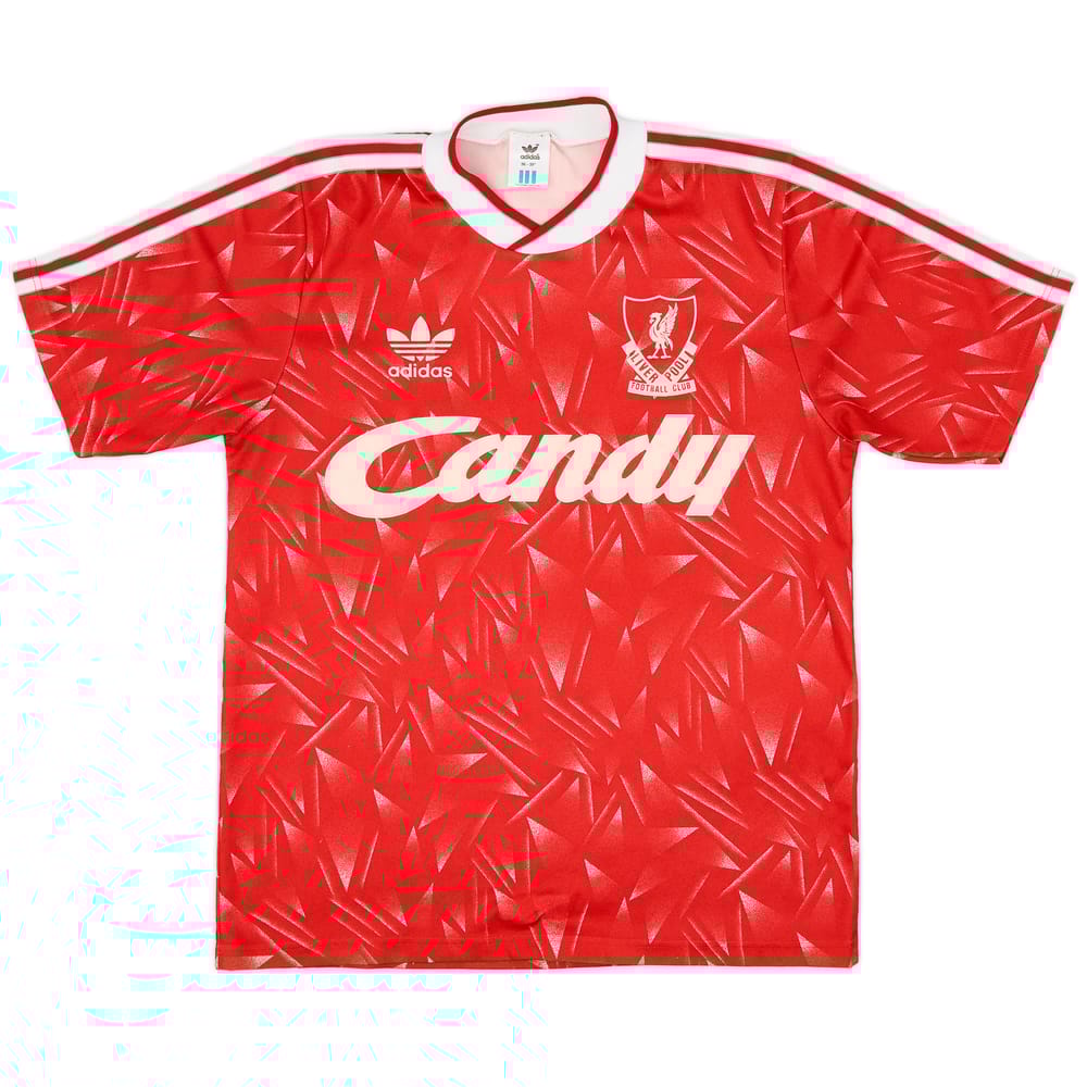 1989-91 Liverpool Home Shirt - 7/10 - (S)