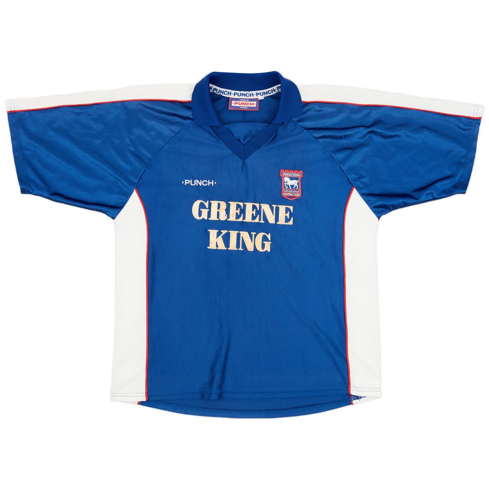 1999-01 Ipswich Home Shirt - 7/10 - (XL)