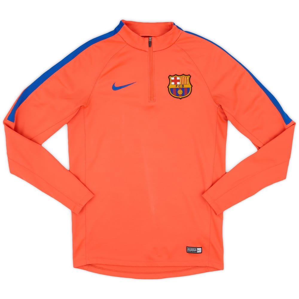 2016-17 Barcelona Nike 1/4 Zip Training Top - 8/10 - (S)