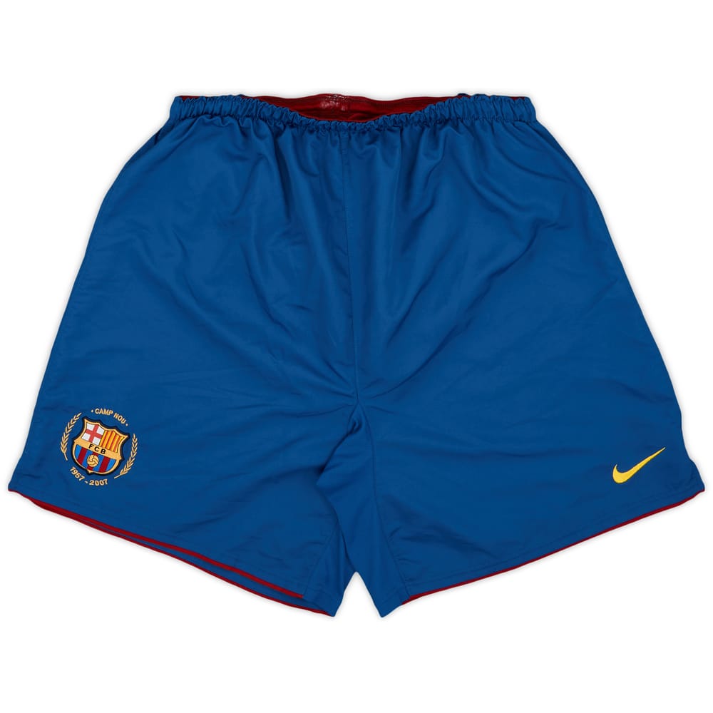 2007-08 Barcelona Home Shorts - 8/10 - (XL)