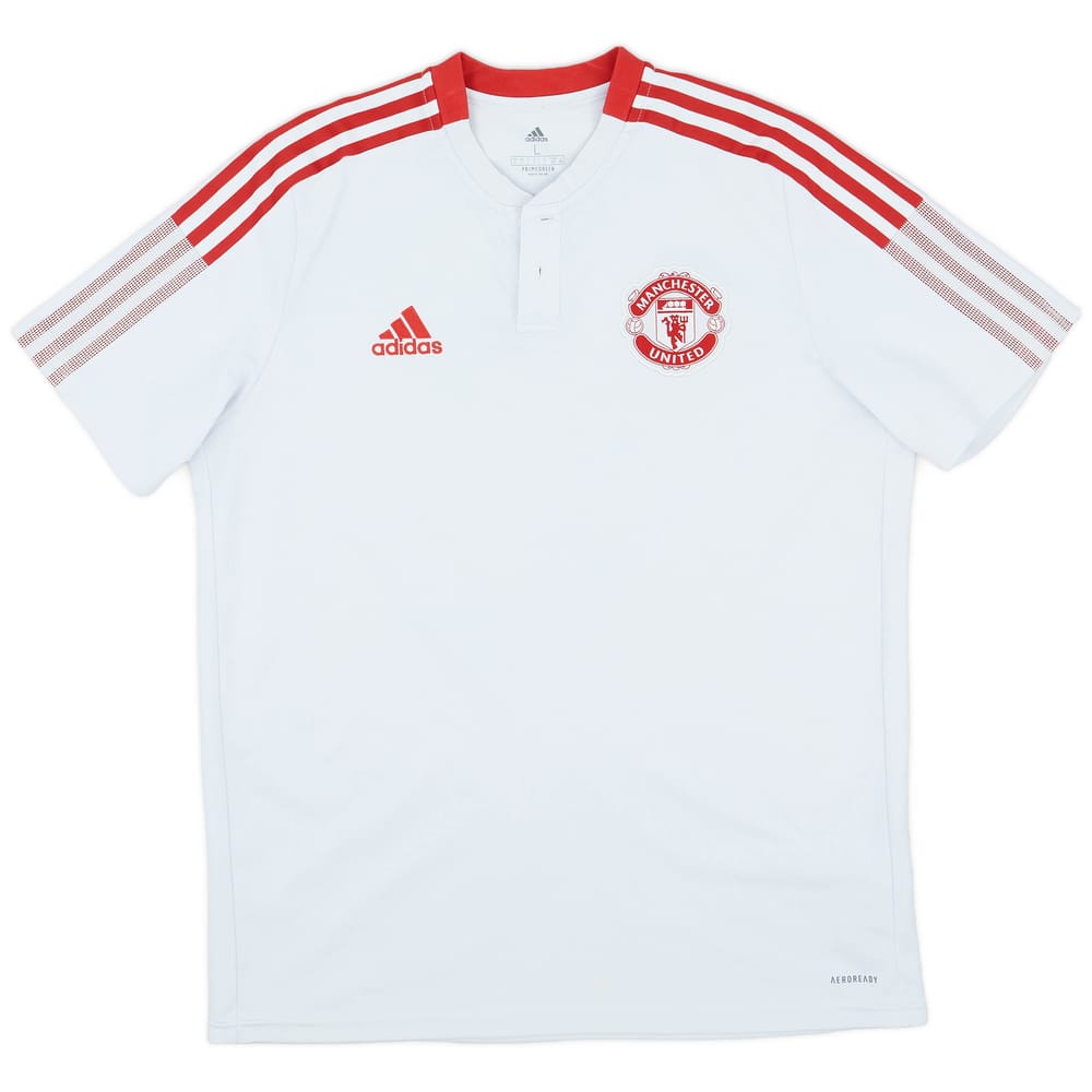 2021-22 Manchester United adidas Polo Shirt - 9/10 - (L)