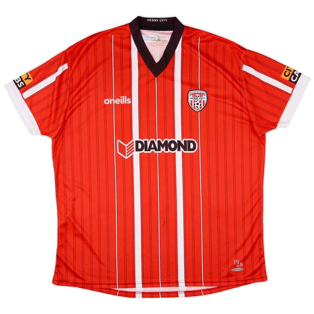2022-24 Derry City Home Shirt - 7/10 - (5XL)