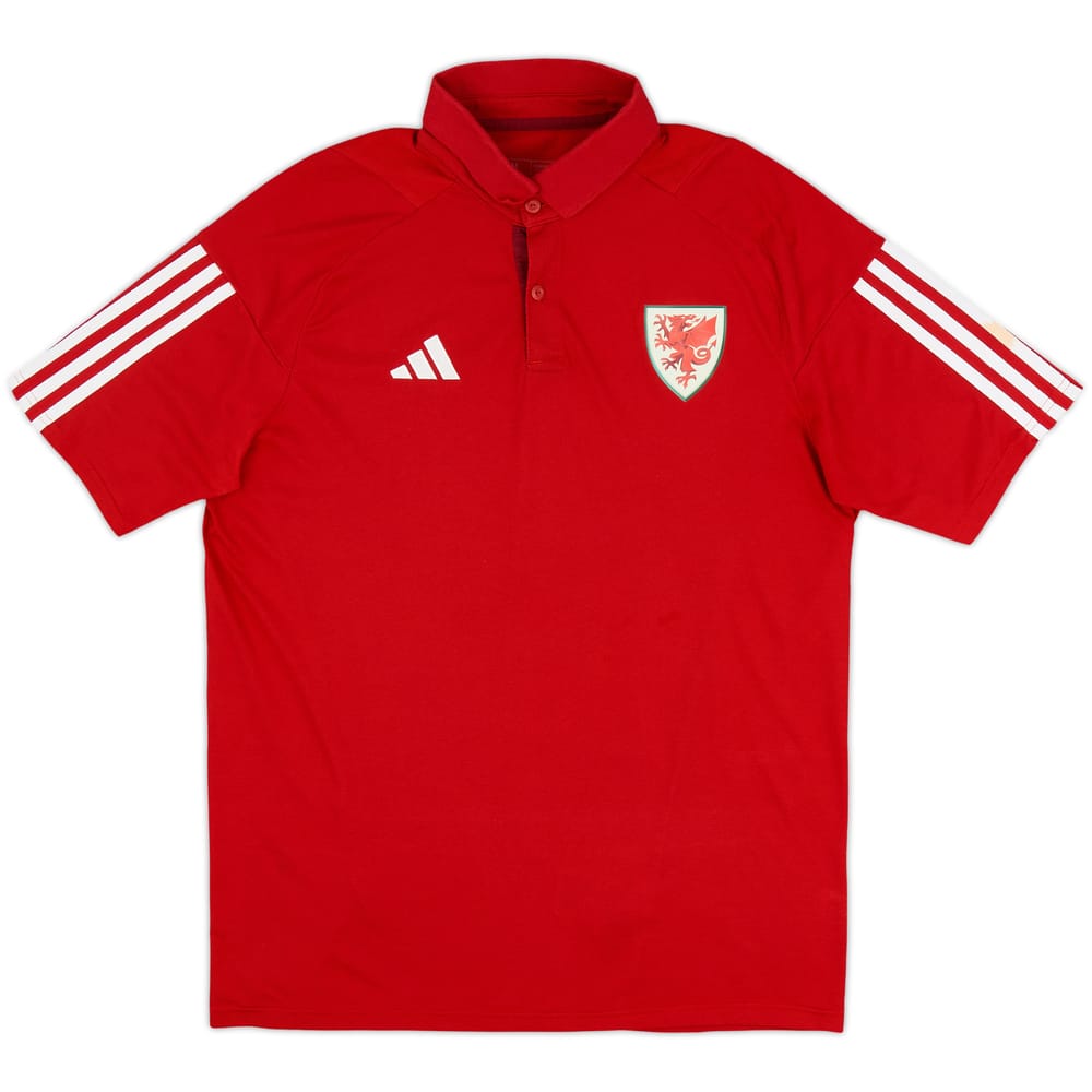 2023-24 Wales adidas Polo T-Shirt - As New - (M)