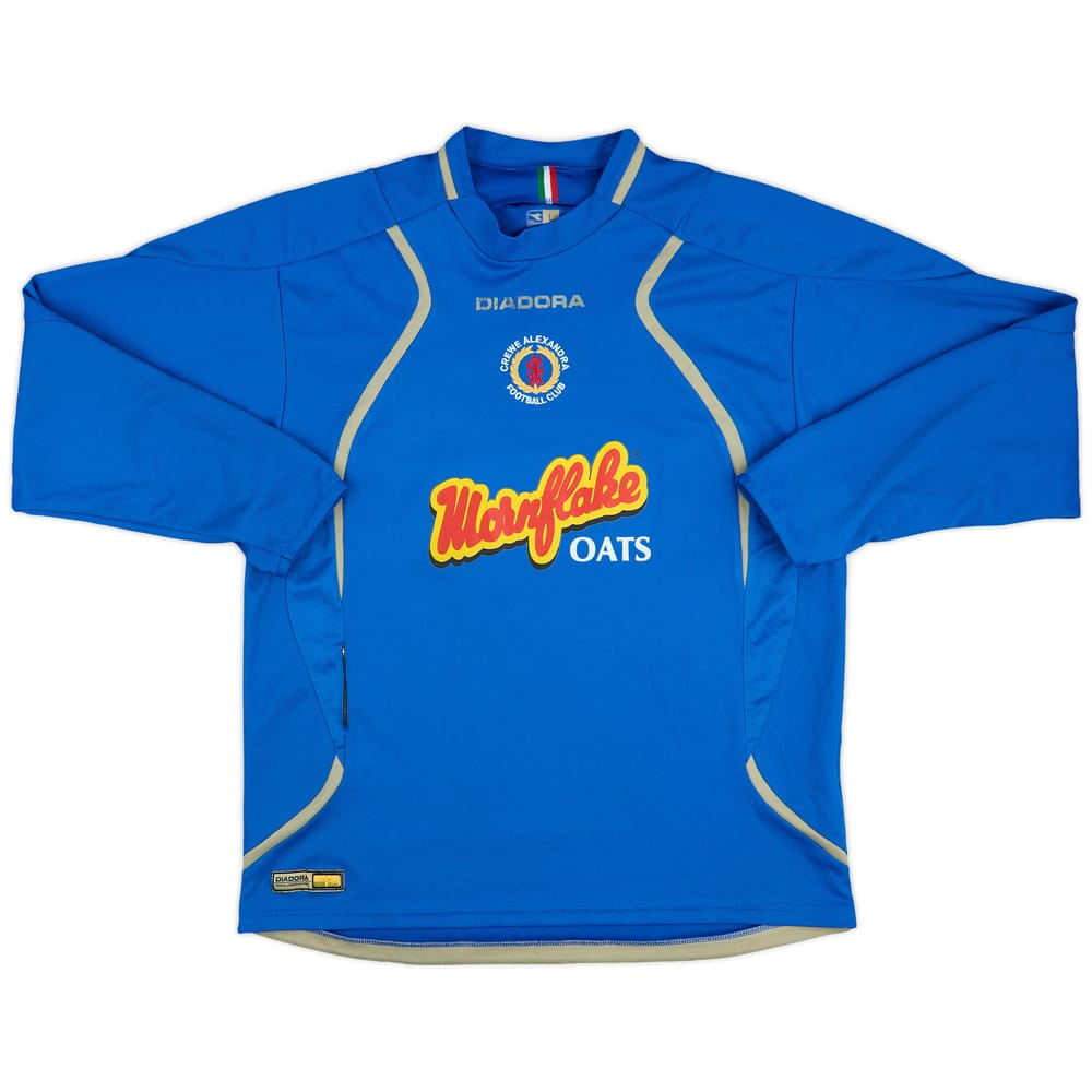 2005-06 Crewe Alexandra Diadora Training L/S Shirt - 7/10 - (L)