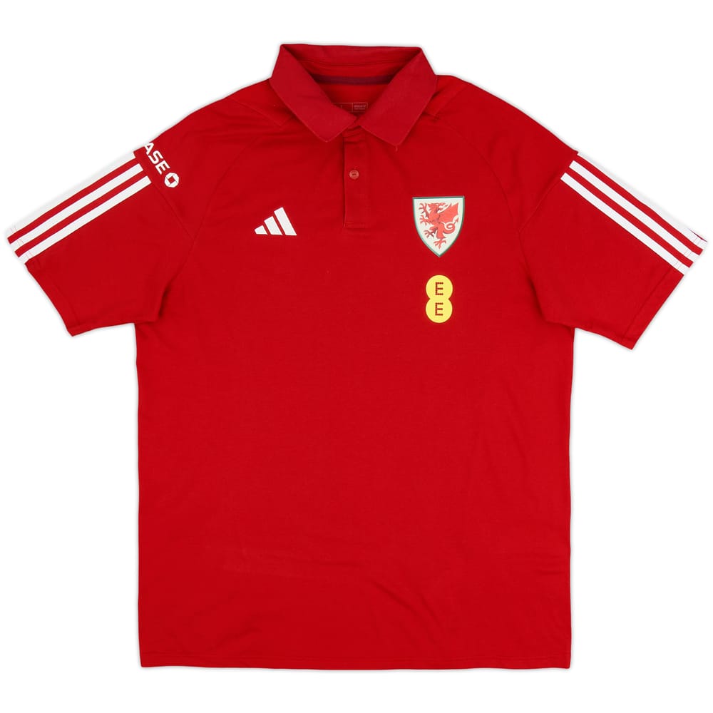 2023-24 Wales adidas Polo T-Shirt - As New