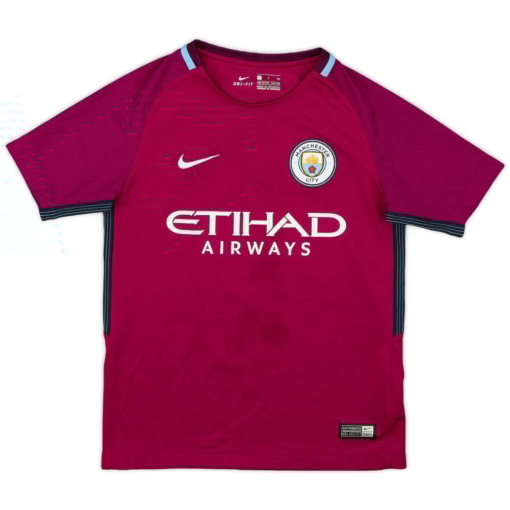 2017-18 Manchester City Away Shirt - 5/10 - (S.Boys)