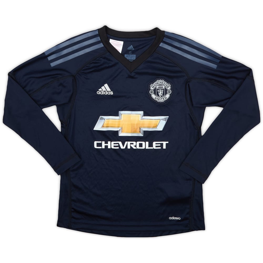 2017-18 Manchester United GK Shirt - 10/10 - (S.Boys)