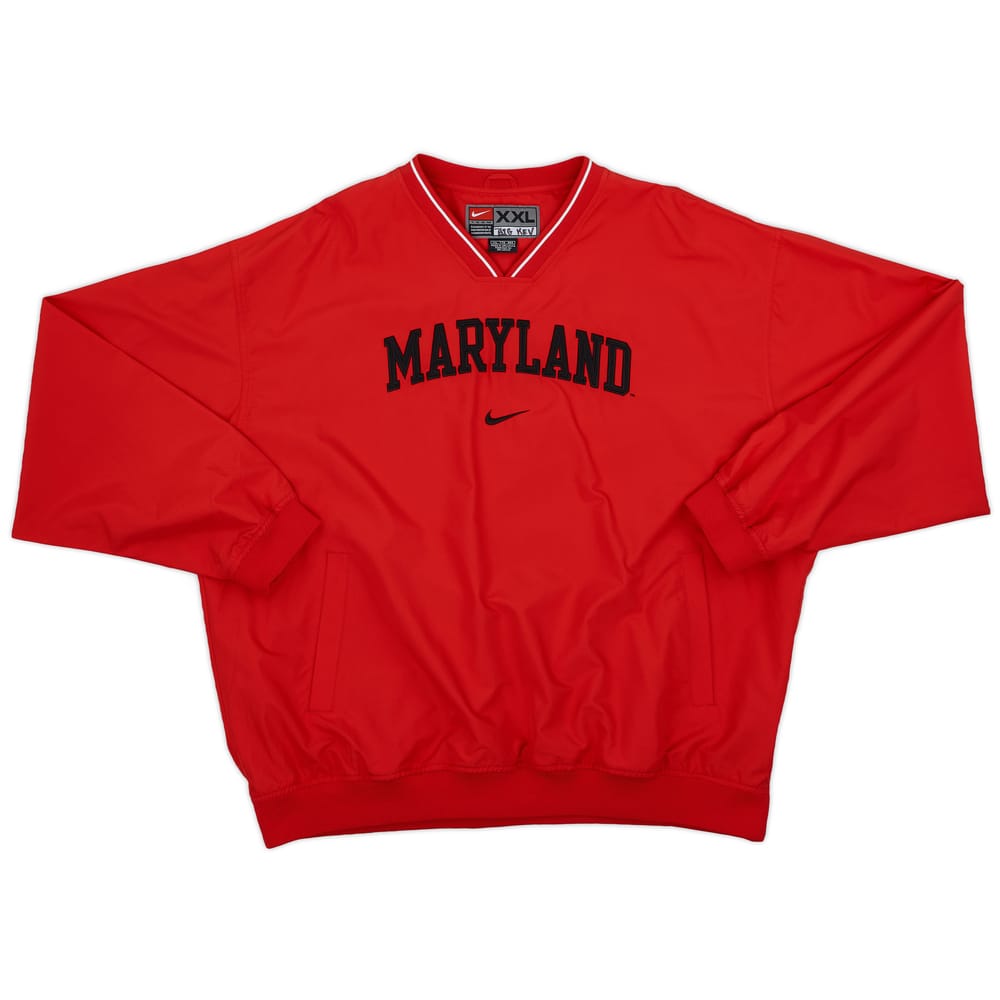 2004 Maryland Terrapins Nike Pullover Windbreaker Jacket - 9/10 - (XXL)