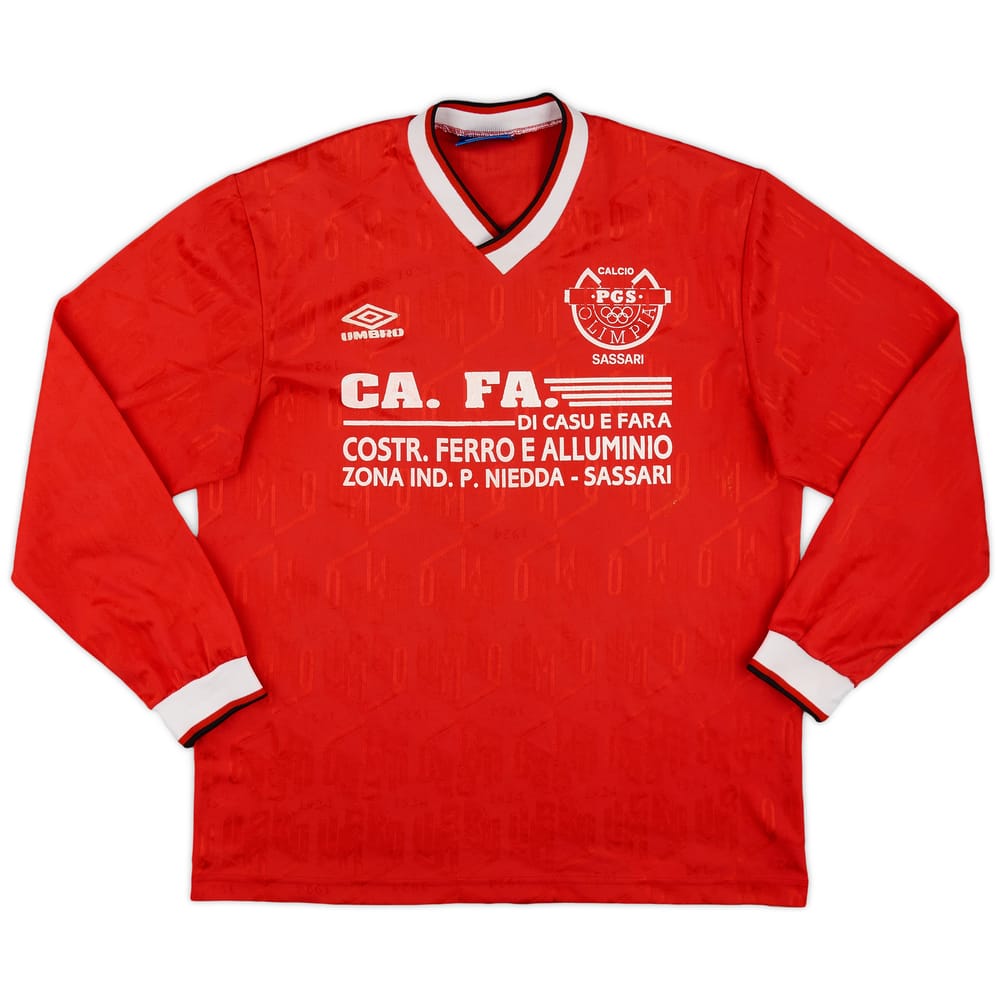 1990s Umbro Template L/S Shirt #7 - 8/10 - (L)