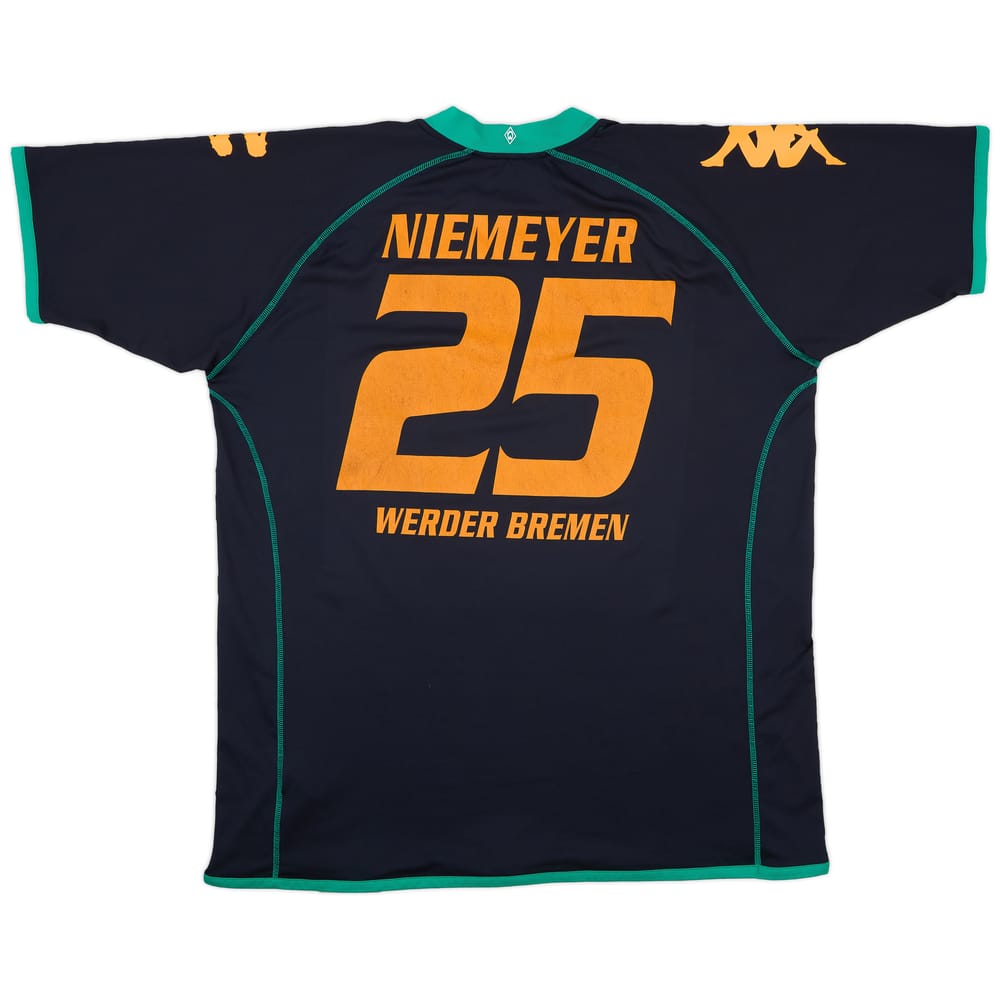 2008-09 Werder Bremen Third Shirt Niemeyer #25 - 5/10 - (3XL)