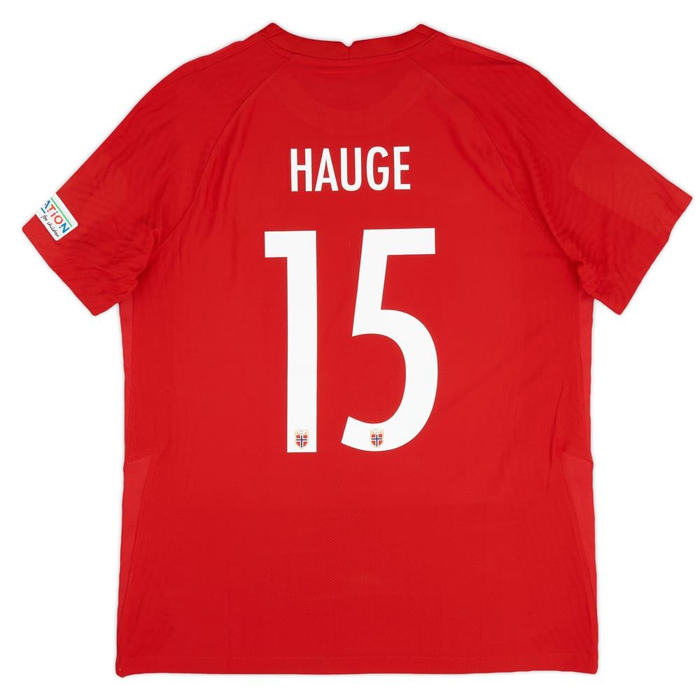 2022-23 Norway Match Issue Nations League Home Shirt Hauge #15