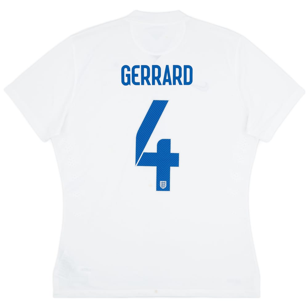 2014-15 England Authentic Home Shirt Gerrard #4 (XL)