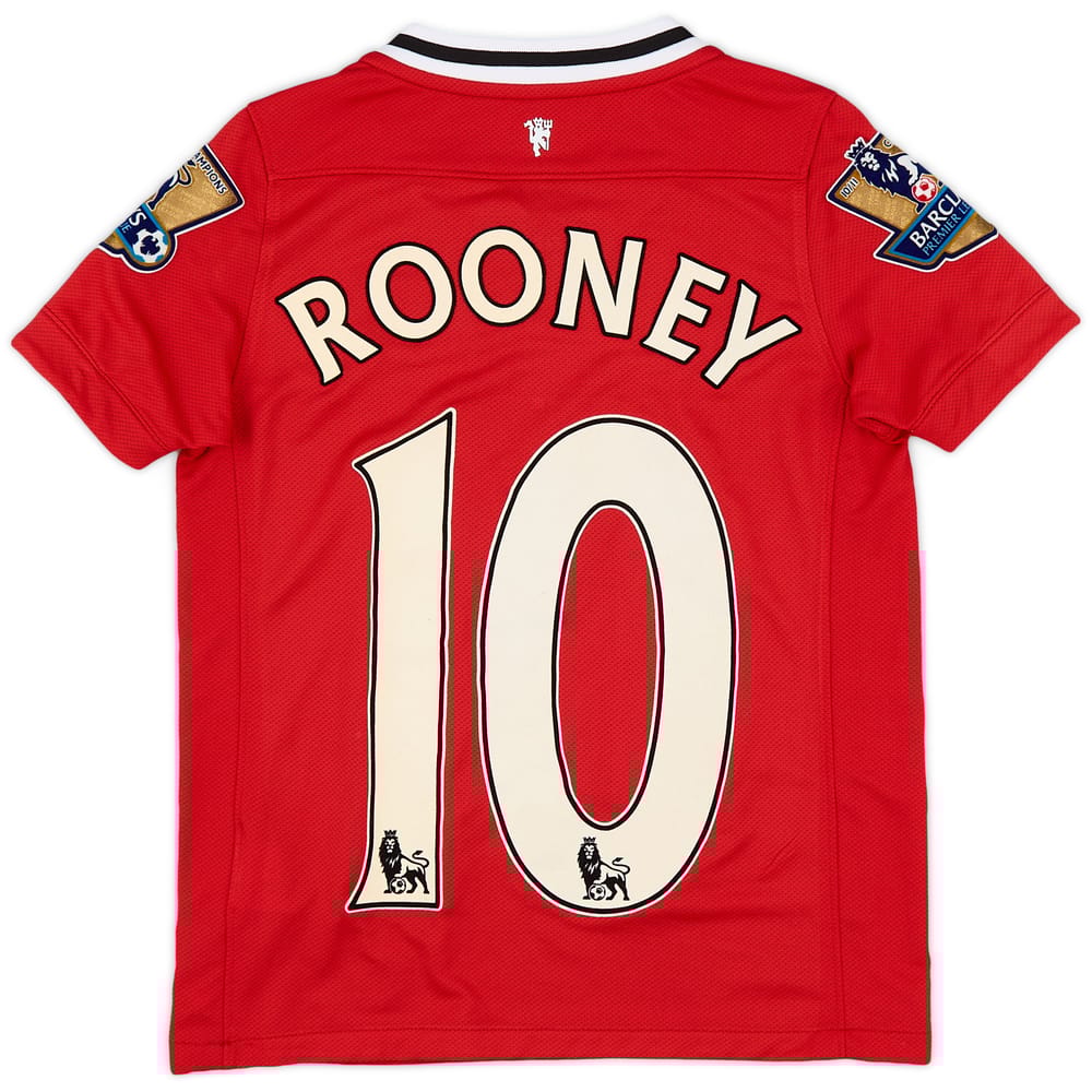 2011-12 Manchester United Home Shirt Rooney #10 - 6/10 - (6-8 Years)