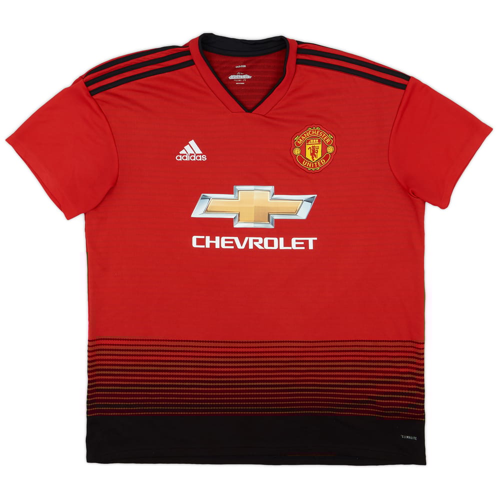 2018-19 Manchester United Home Shirt - 8/10 - (XL)