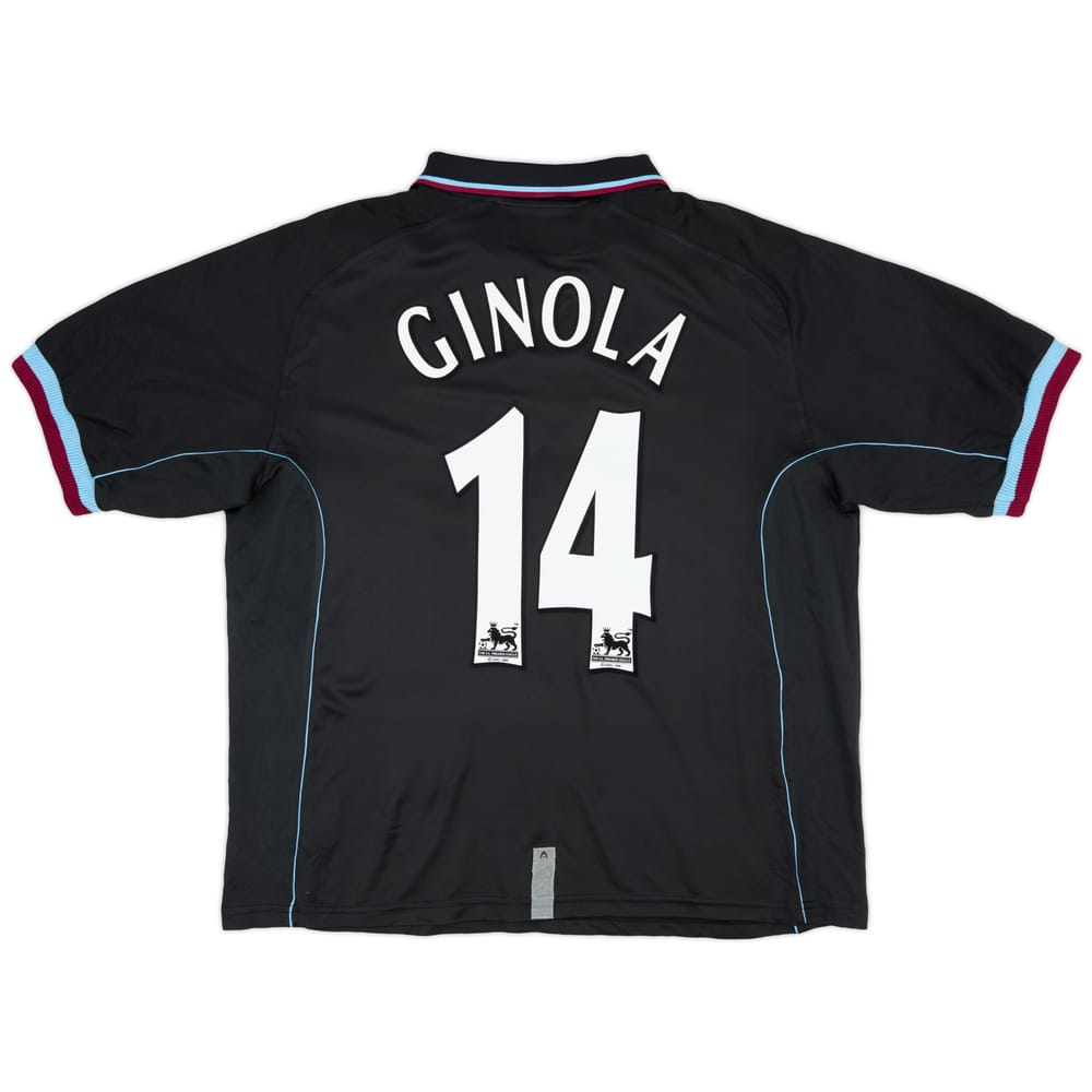 2000-01 Aston Villa Away Shirt Ginola #14 - 9/10 - (L)
