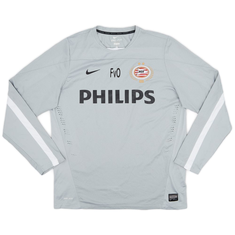 2003-04 PSV Staff Issue Nike Training L/S Shirt 'FvO' - 9/10 - (XL)