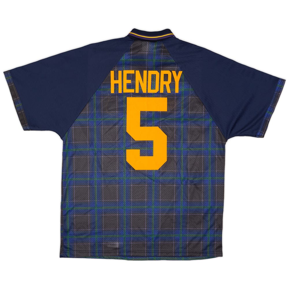1994-96 Scotland Home Shirt Hendry #5 - 9/10 - (XL)