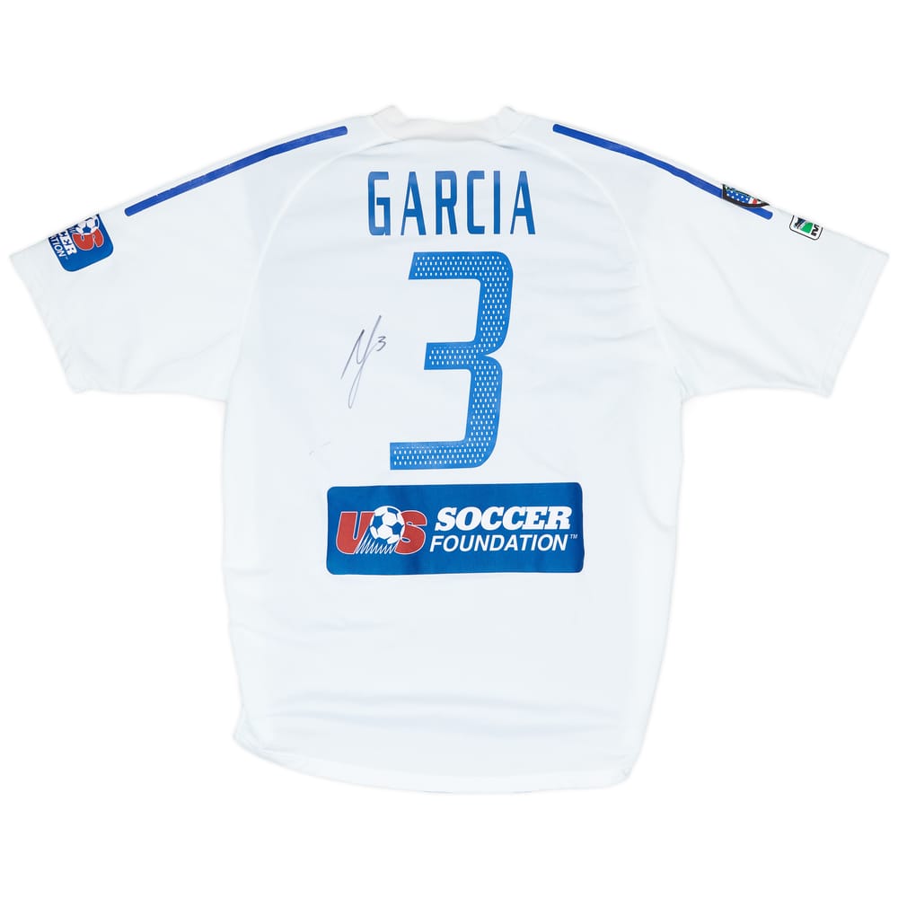 2001-04 Kansas City Wizards Match Issue Signed Away Shirt Garcia #3