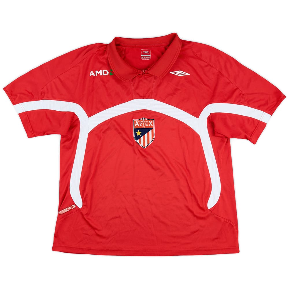 2009 Austin Aztex Umbro 1/4 Zip Polo Shirt - 8/10 - (XL)
