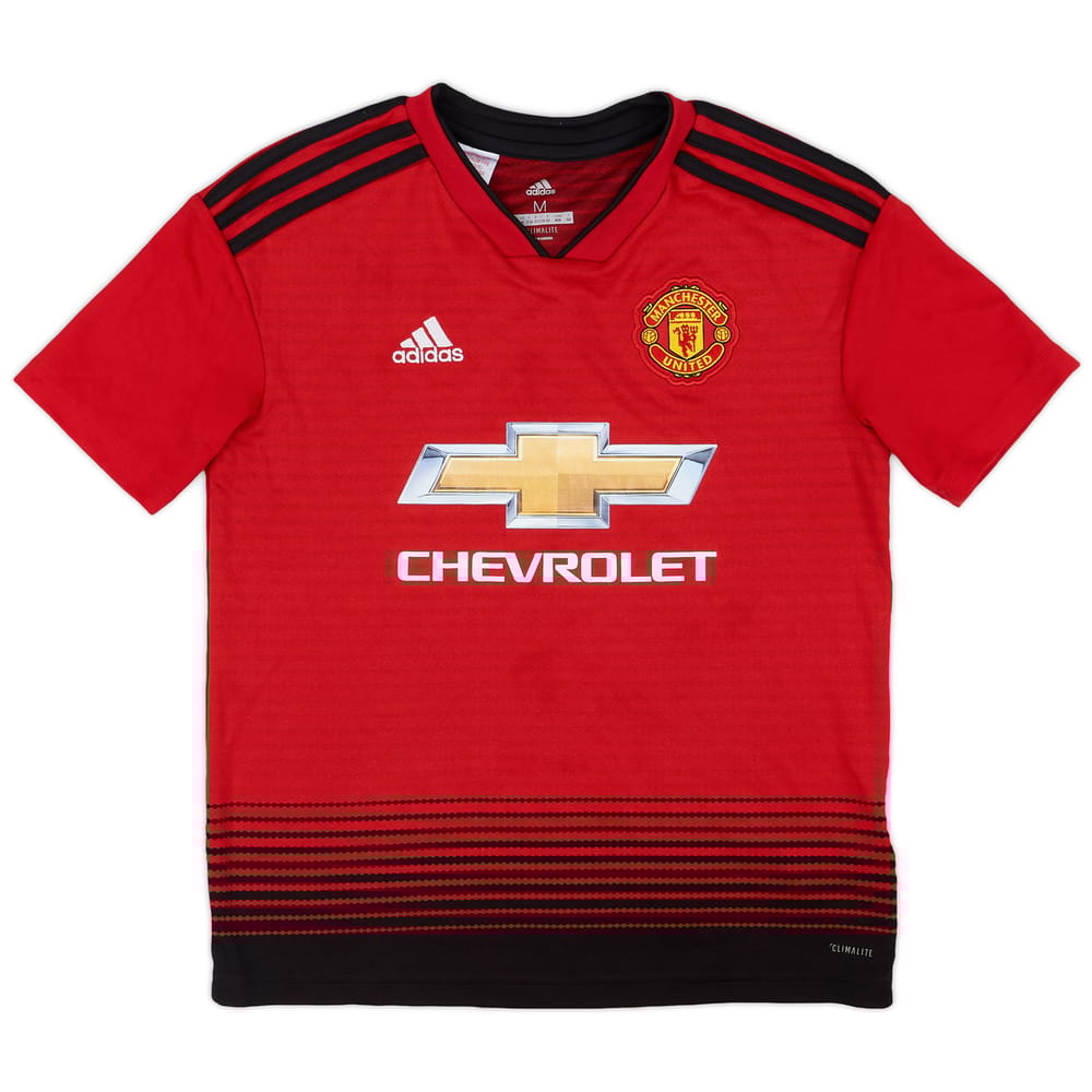 2018-19 Manchester United Home Shirt - 9/10 - (M.Boys)