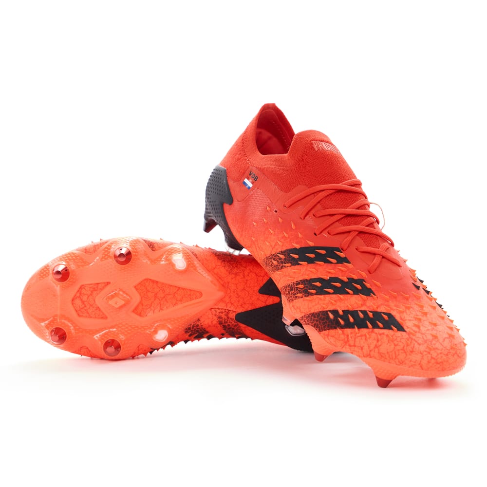 2023-24 adidas Player Issue Predator Freak.1 Low Demonskin Football Boots (van de Beek) - SG (UK 8)