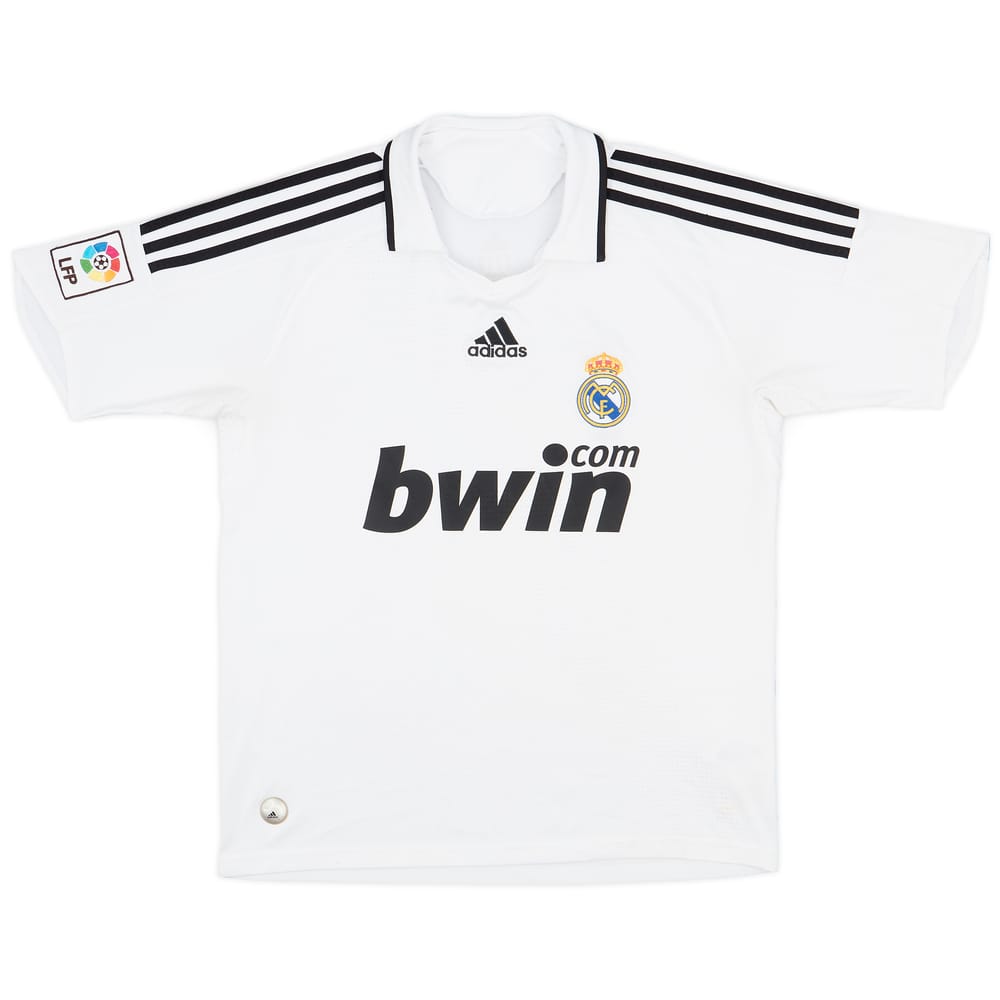2008-09 Real Madrid Home Shirt - 8/10 - (XL.Boys)
