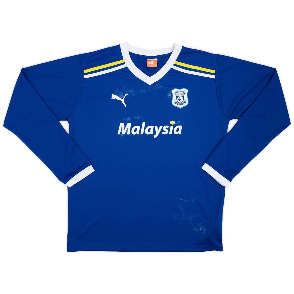 2011-12 Cardiff Home L/S Shirt - 4/10 - (XL)