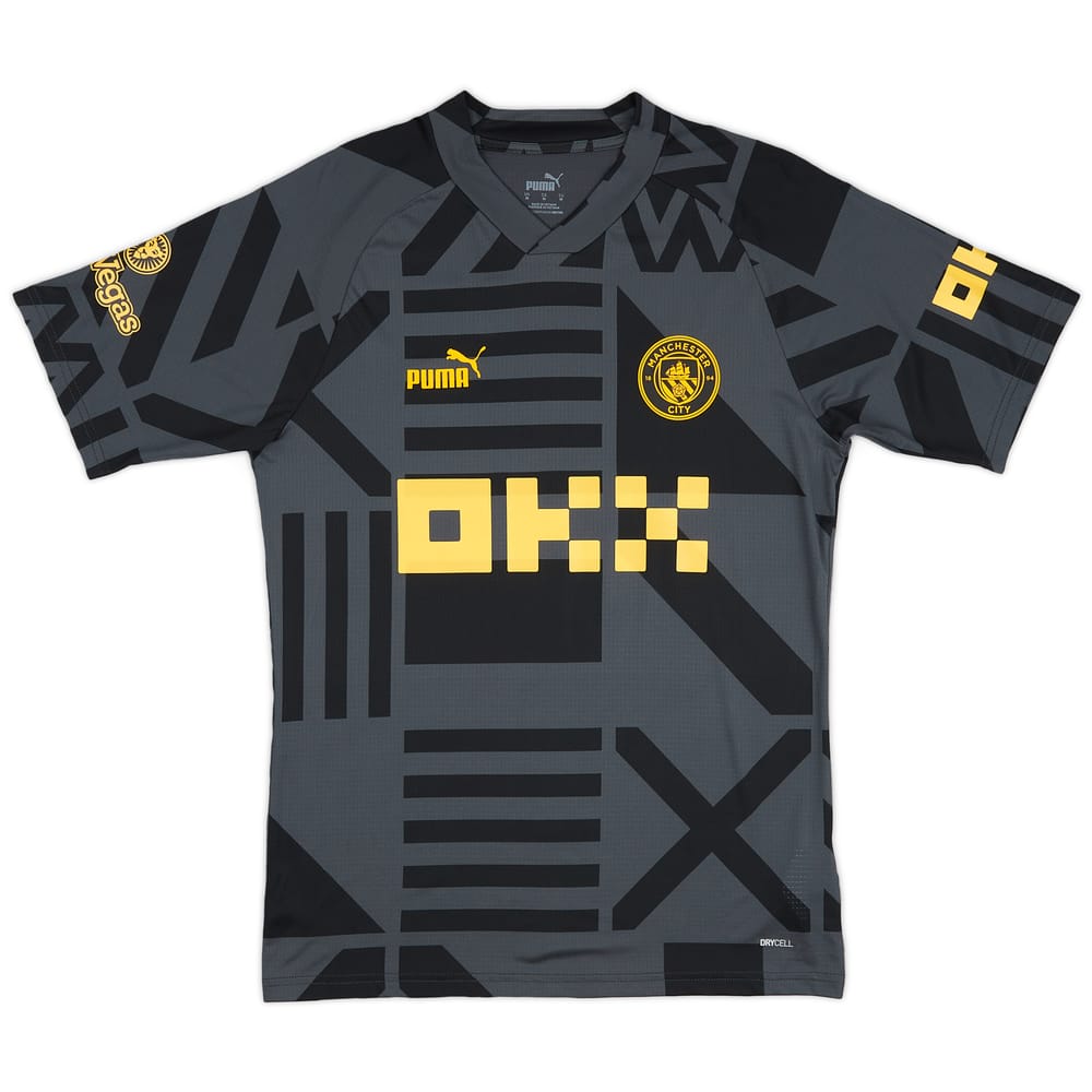 2022-23 Manchester City Player Issue Pre-Match Shirt - 7/10 - (S)