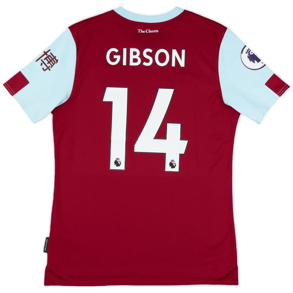 2019-20 Burnley Home Shirt Gibson #14 - 9/10 - (M)