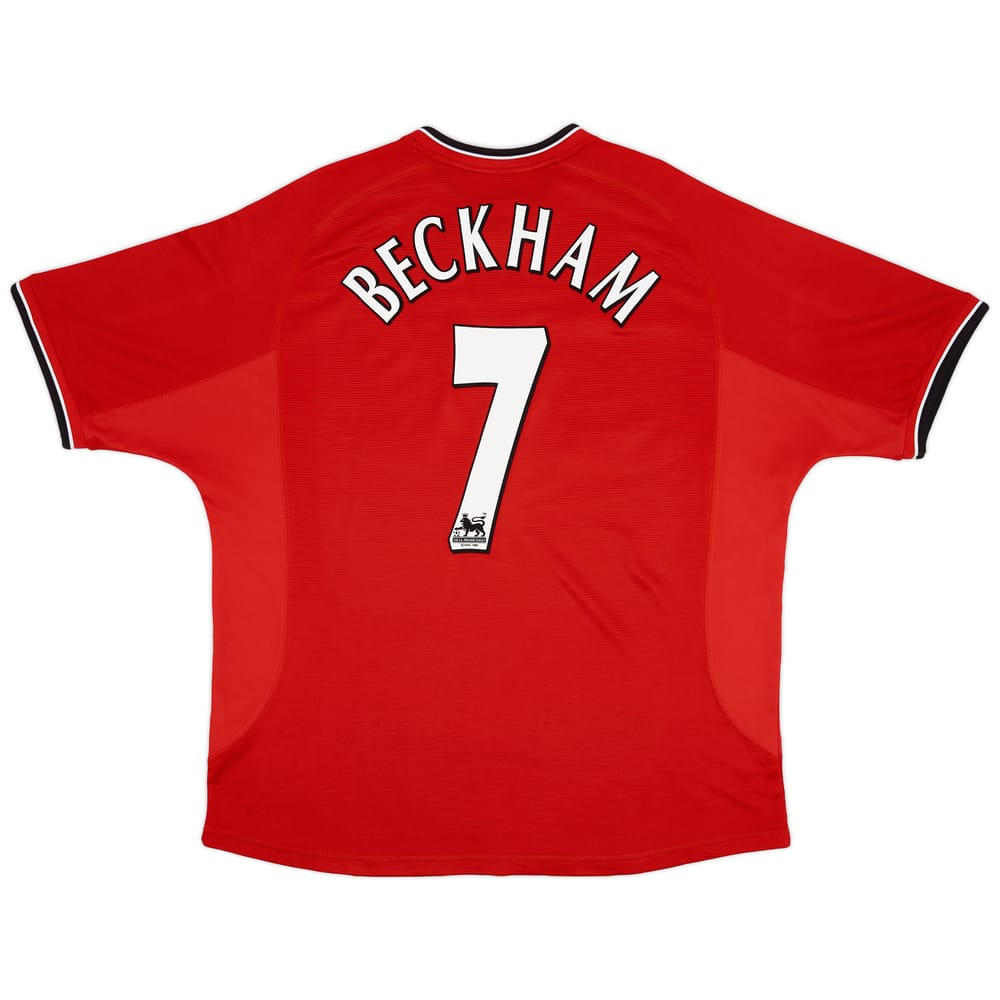 2000-02 Manchester United Home Shirt Beckham #7 - 9/10 - (XXL)