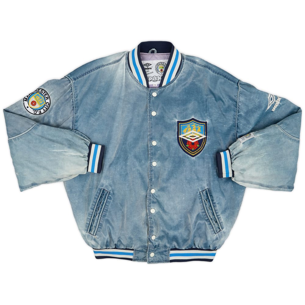 1990-92 Manchester City Umbro Bomber Jacket - 7/10 - (M)