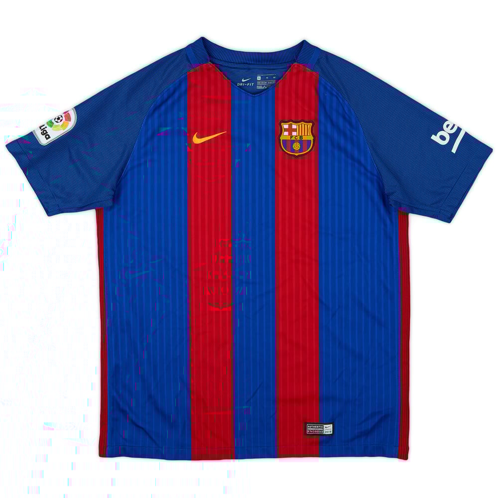 2016-17 Barcelona Home Shirt - 9/10 - (XL.Boys)