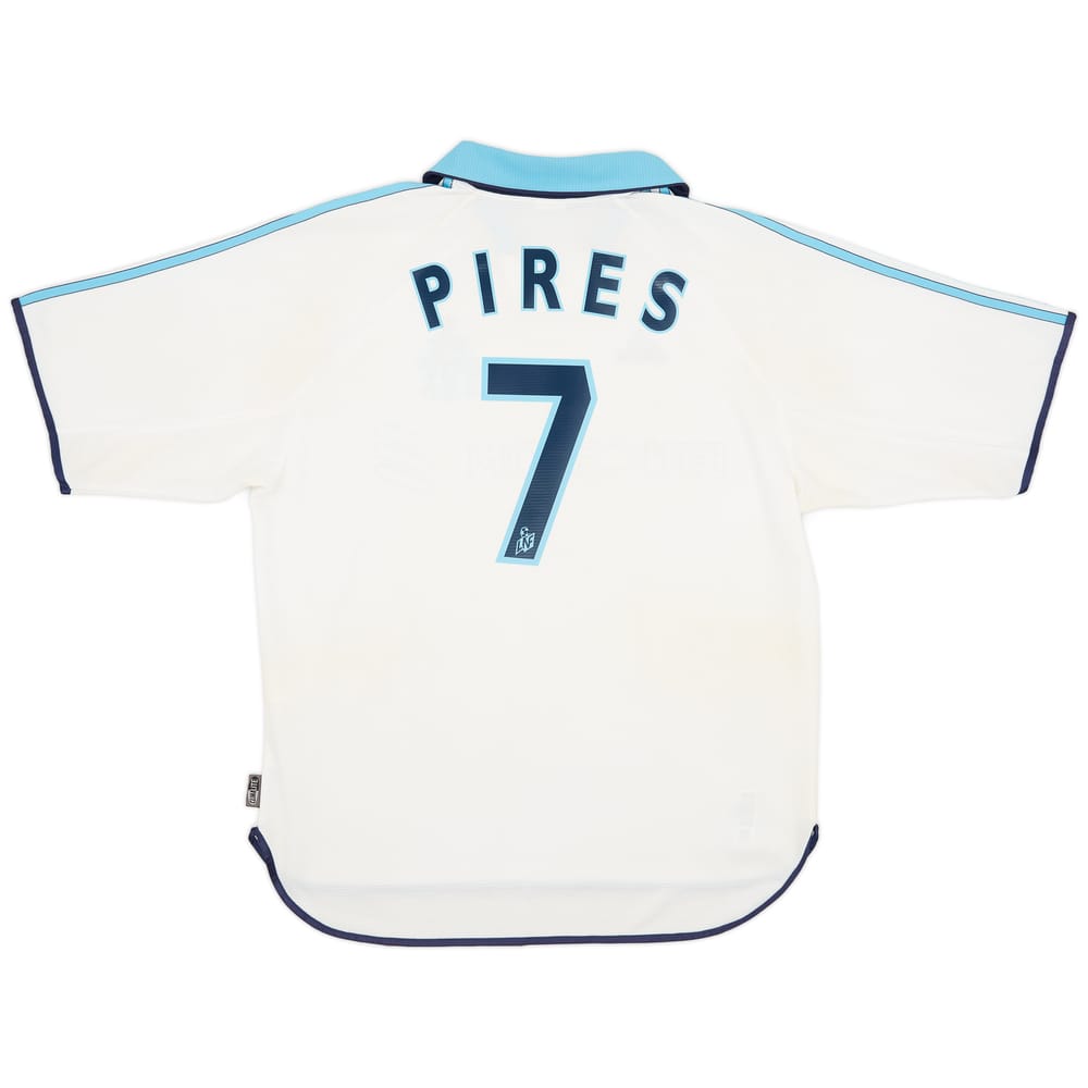 1999-00 Olympique Marseille Home Shirt Pires #7 - 6/10 - (L)