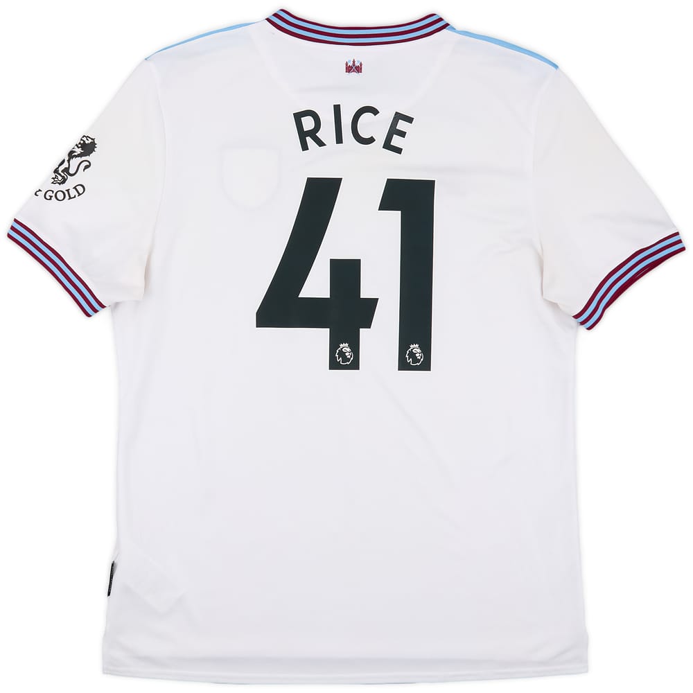 2019-20 West Ham Away Shirt Rice #41 - 6/10 - (XL)