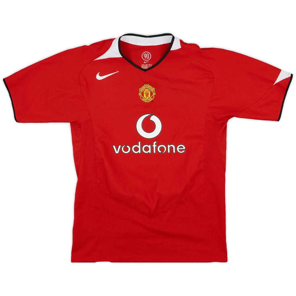 2004-06 Manchester United Home Shirt - 9/10 - (XL.Boys)