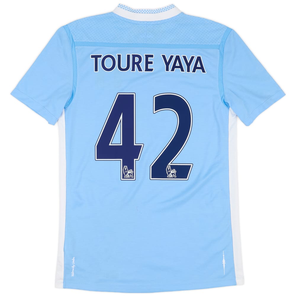 2011-12 Manchester City Home Shirt Yaya Toure #42 - 8/10 - (M)