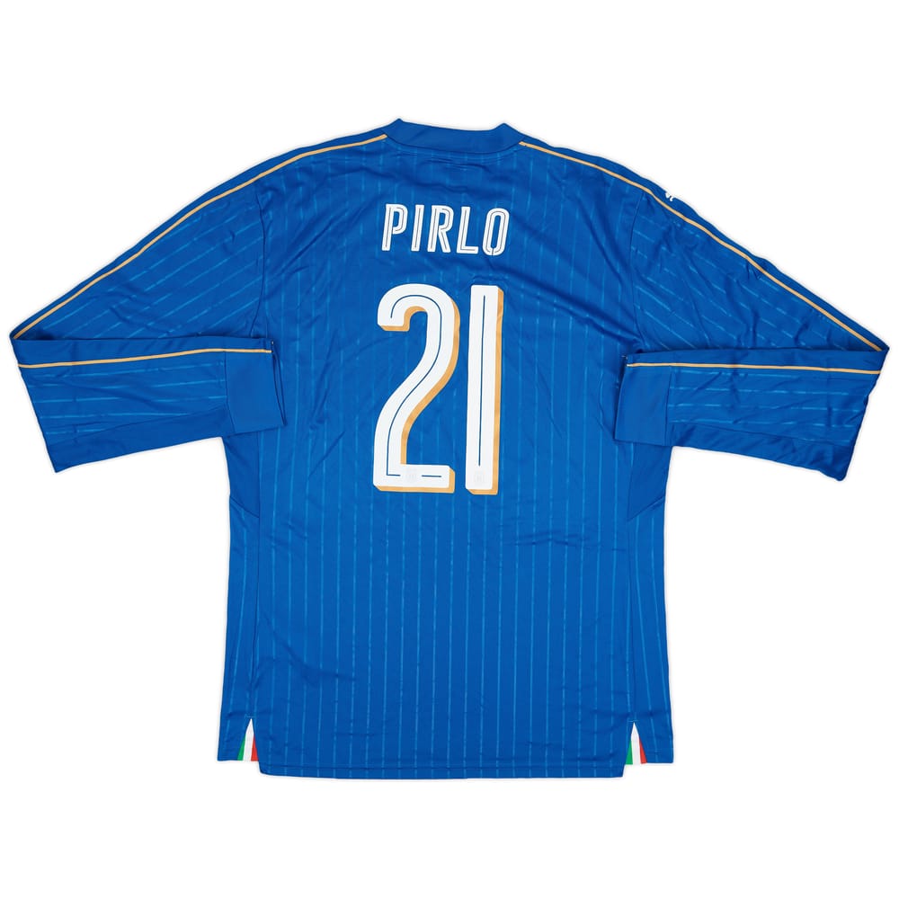 2016-17 Italy Player Issue Home L/S Shirt Pirlo #21 (XL)