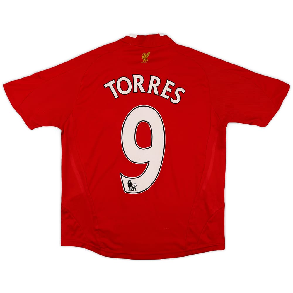 2008-10 Liverpool Home Shirt Torres #9 - 8/10 - (M.Boys)