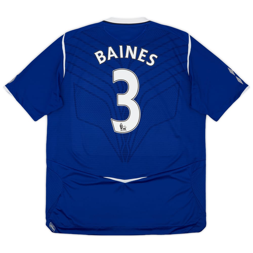 2008-09 Everton Home Shirt Baines #3 - 8/10 - (XL)