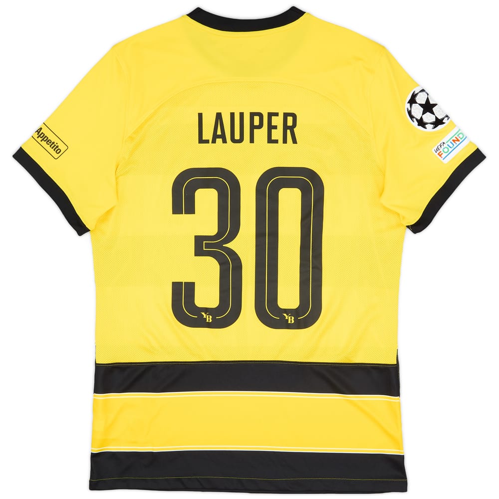 2023-24 Young Boys Match Issue Champions League Home Shirt Lauper #30