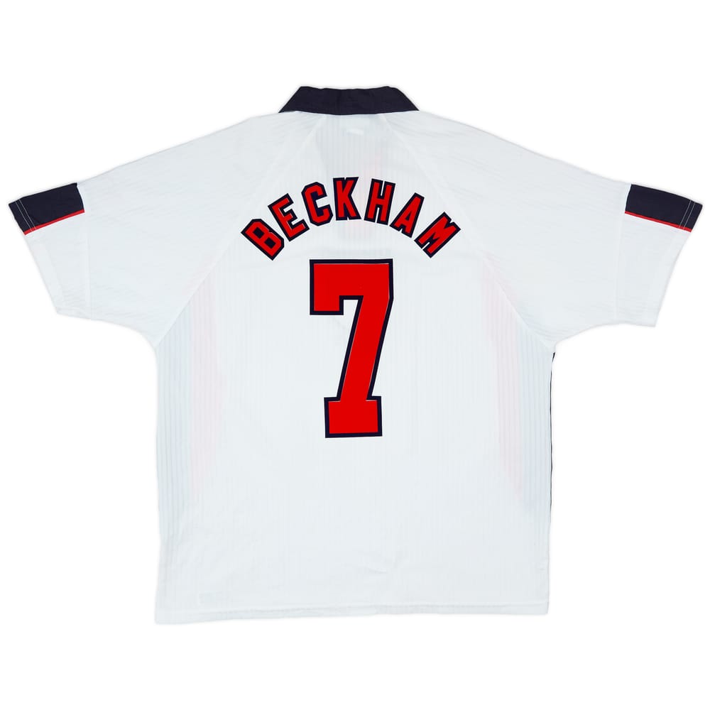 1997-99 England Home Shirt Beckham #7 - 6/10 - (XXL)